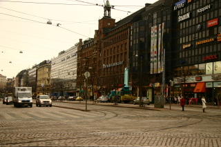 フィンランド・ヘルシンキの中心部