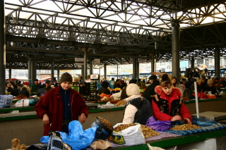 モルドバ・キシナウの中央市場